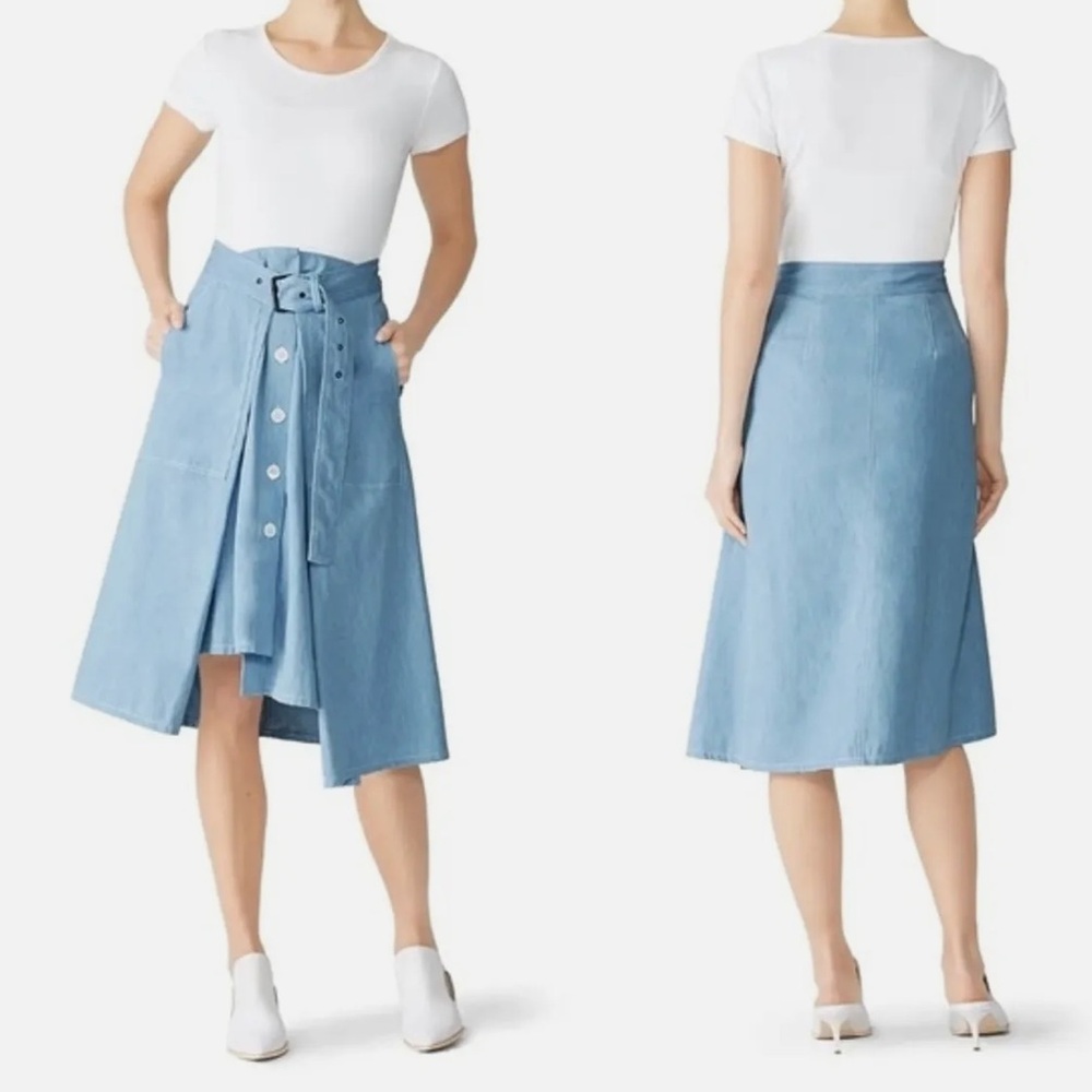 COLOVOS Asymmetric  Button Front Skirt Size 6